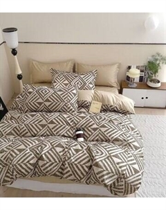 Комплект постельного белья 1.5сп Оливковая коллекция. Простыня на резинке УУ 6893 Реноме