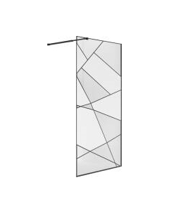 Душевая стенка Niagara NG-680-12BLACK 120x195