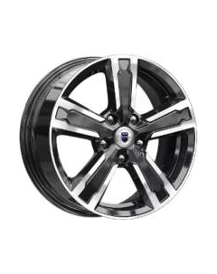 Литой диск Оклахома 16x6.5" 5x112мм DIA 57.1мм ET 46мм Алмаз черный K&k