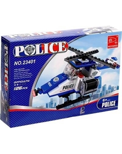Конструктор Полицейский вертолет / 460615 Keyixing