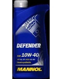 Моторное масло Defender 10W40 SL Mannol