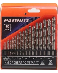 Набор сверл PATRIOT HSS №1 1.0-10.0мм / 815010544 Patriot