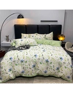 Комплект постельного белья Реноме 2сп Оливковая коллекция. Простыня на резинке УУ 6786