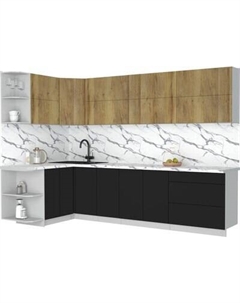 Кухонный гарнитур Интерлиния Мила Матте 1.5x3.0 А