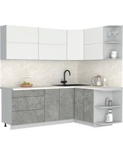 Кухонный гарнитур Интерлиния Мила Матте 1.5x2.2 А PR