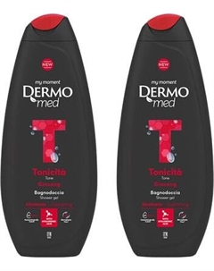 Набор гелей для душа Dermomed Tone для мужчин с женьшенем