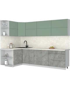 Кухонный гарнитур Интерлиния Мила Матте 1.5x2.9 А