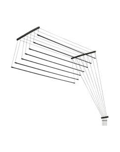 Сушилка для белья Comfort Alumin Group Потолочная 7 прутьев Black Diamond 150см Comfort alumin group