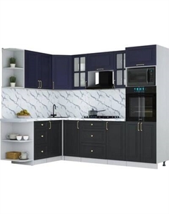 Кухонный гарнитур Интерлиния Мила Шато 1.68x2.6 ВТ LV