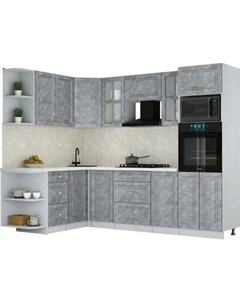 Кухонный гарнитур Интерлиния Мила Шато 1.68x2.6 ВТ LV