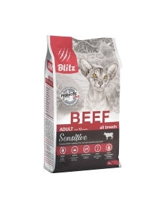 Сухой корм для кошек Adult Cats Beef / 4414 Blitz pets