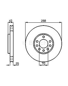 Тормозной диск 0986478588 Bosch