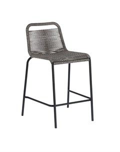Полубарный стул glenville серый 48x88x55 см La forma