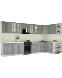Кухонный гарнитур Интерлиния Мила Шато 1.7x3.8 PR