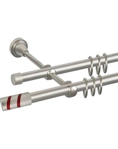 Карниз для штор АС ФОРОС Prime D16Г/16Г + наконечники Изольда красный Ас форос