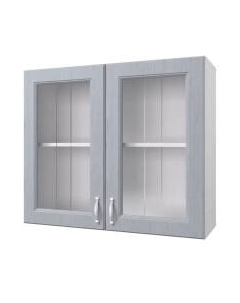Шкаф навесной для кухни Горизонт Мебель Принцесса 80 с витриной Горизонт мебель
