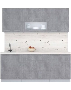 Кухонный гарнитур Интерлиния Мила Пластик 2.0 В