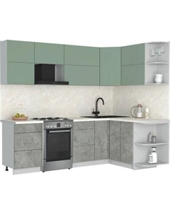 Кухонный гарнитур Интерлиния Мила Матте 1.5x2.5 Б