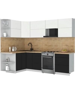 Кухонный гарнитур Интерлиния Мила Матте 1.5x2.6 Б