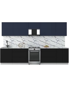 Кухонный гарнитур Интерлиния Мила Матте 3.4 Б