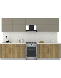 Кухонный гарнитур Интерлиния Мила Матте 3.1 Б