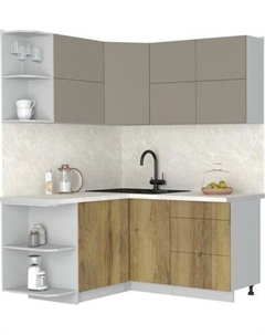 Кухонный гарнитур Интерлиния Мила Матте 1.5x1.6 А