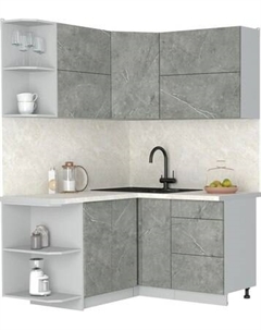 Кухонный гарнитур Интерлиния Мила Матте 1.5x1.4 А