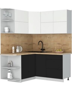 Кухонный гарнитур Интерлиния Мила Матте 1.5x1.6 А