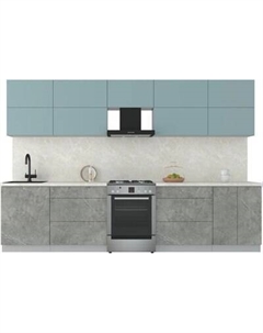 Кухонный гарнитур Интерлиния Мила Матте 3.2 Б