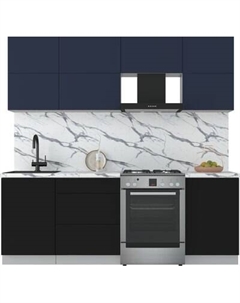 Кухонный гарнитур Интерлиния Мила Матте 2.2 Б