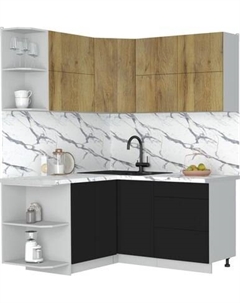 Кухонный гарнитур Интерлиния Мила Матте 1.5x1.6 А