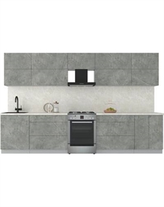 Кухонный гарнитур Интерлиния Мила Матте 3.4 Б