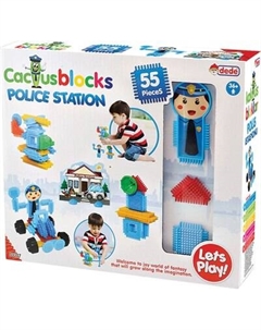 Конструктор Dede Кактус-блоки. Полиция / 03307