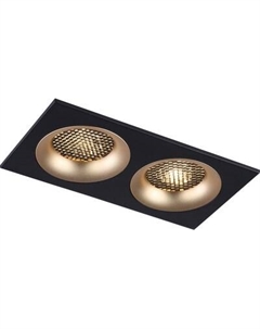 Точечный светильник Ambrella TN102735/2 BK/GD
