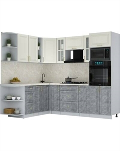 Кухонный гарнитур Интерлиния Мила Шато 1.88x2.4 ВТ LV