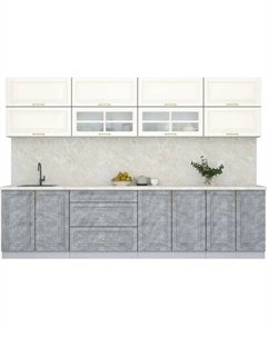 Кухонный гарнитур Интерлиния Мила Шато 3.1А