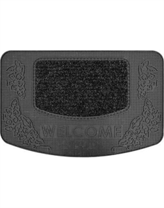 Коврик грязезащитный Akuteks Tekstil Pvc Mat 45x70-GARDEN-BLACK-PVCMat