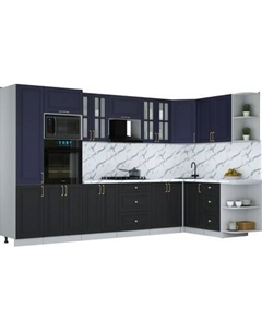 Кухонный гарнитур Интерлиния Мила Шато 1.68x3.4 ВТ PR