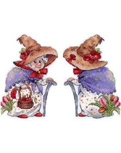 Набор для вышивания Тетушка с розами / Р-1145 М.п.студия