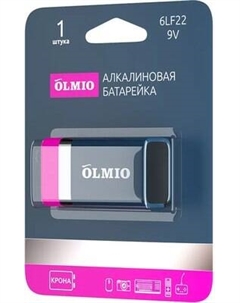 Батарейка Olmio Крона 6LF22 9В