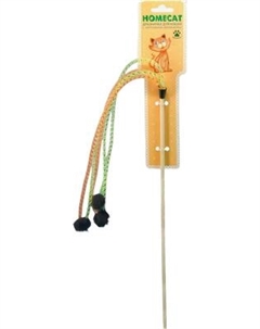 Игрушка для кошек Homecat Дразнилка Помпоны из норки на пружинах / 71128
