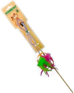 Игрушка для кошек Homecat Дразнилка Перья на пружине / 71134