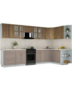 Кухонный гарнитур Интерлиния Мила Шато 1.7x3.4 PR