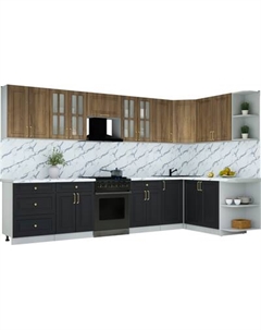 Кухонный гарнитур Интерлиния Мила Шато 1.7x3.4 PR