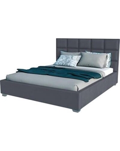 Двуспальная кровать Elmax Барлетта 200x200 с ПМ Газ-лифт Континентальная рама