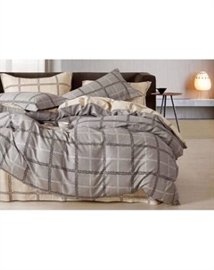 Комплект постельного белья Евро Оливковая коллекция. Простыня на резинке УУ 6898 Реноме