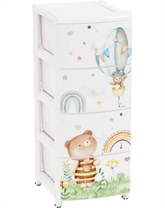 Комод пластиковый Альтернатива Мишутки / М8668