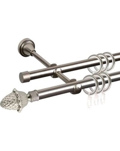 Карниз для штор АС ФОРОС Prime D16Г/16Г + наконечники Магнолия Ас форос