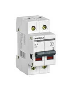 Выключатель нагрузки Generica ВН-32 2Р 40А / MNV15-2-040
