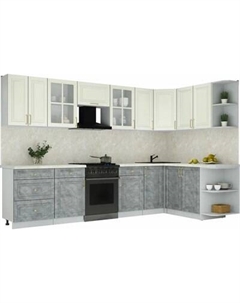 Кухонный гарнитур Интерлиния Мила Шато 1.7x3.2 PR